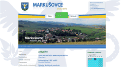 Desktop Screenshot of markusovce.sk