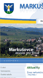 Mobile Screenshot of markusovce.sk