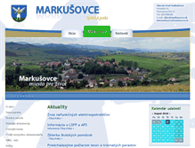 Tablet Screenshot of markusovce.sk